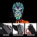 YUNLIGHTS Halloween Mask Light Up Costume Mask Sound Reactive Flashing Mask LED Scary Skull Halloween Mask for Adults and Kids