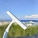 Car Squeegee for Shower,Plastic Handle Window Glass Wiper,Anti-Skid Silicone Shower Mirror Squeegee for Bathroom/Kitchen/Car&Office Windshield Squeegees,Premium Shower Cleaner Tool (White&Blue)