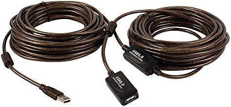 LIQUN 65ft/20m USB 2.0 Type A Male to A Female Repeater/Extension Cable High-Speed 480 Mbps