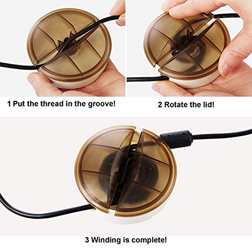 4 Pack Compact Cord Management Cable Winders Tanglefree Cable Reels