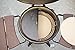 Ceramic Half Moon Heat Deflector, Large Half Moon Pizza Stone