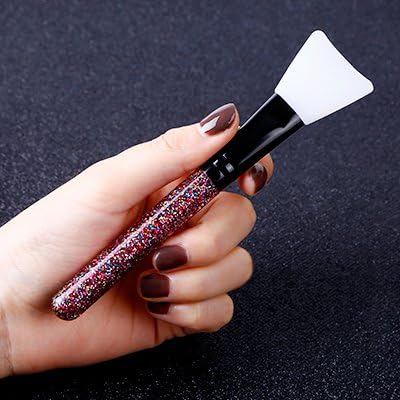 Silicone Face Mask Brush - Facial Mud Mask Applicator Brush for Facial Eye Mask DIY Needs (1PC)