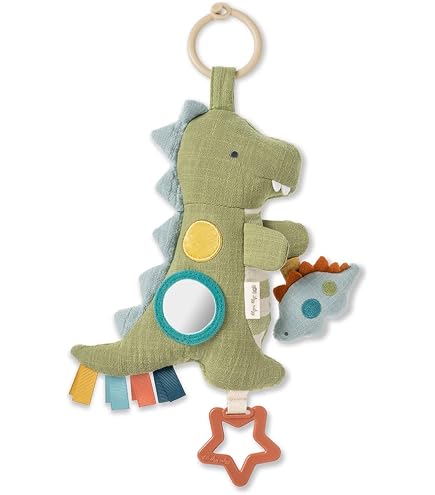 WolinTek Jouet Suspendu Pour Poussette Et Siège Auto – Hochet Doux 3 Animaux – Son De Cloche – Pour Bébés 0-24 Mois
