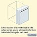 Salsbury Industries Letter Box, Standard, Surface, Aluminum