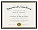 Document Frame - Made to Display Certificates 8.5 X 11-inch, Black - Document Frames, Certificate Frames, Diploma Frames, High School Diploma Frame