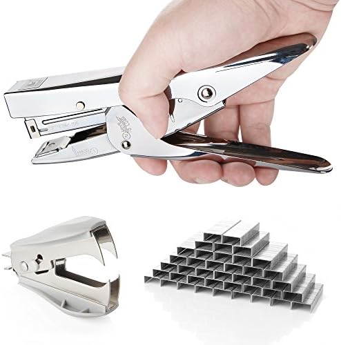ASIBT Heavy Duty Staplers - Stapler with 2000 Staples and Remover Set 20 sheets Capacity Full Desktop Office Size Work