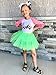 So Sydney Ballerina Basic Girls Ballet Dance Dress-Up Princess Fairy Costume Dance Recital Tutu (Neon Green)