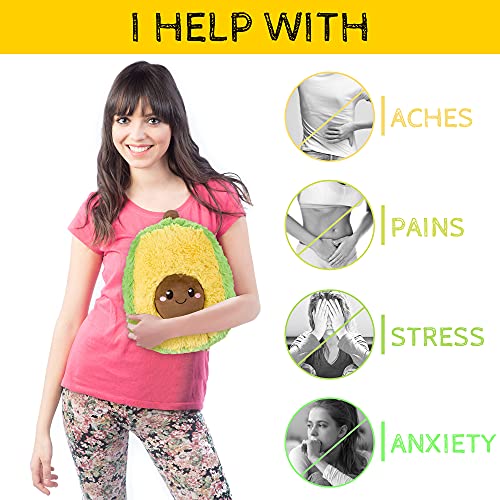 Avocado Microwavable Heating Pad Pillow Plush Food Toy Warm Cute