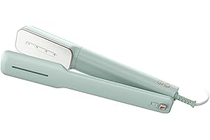 Newbealer 3in1 Clamp Travel Steam Iron with Global Voltage, 100-240V Clothes Steamer, Dry Ironing & 2 Steam Levels, Non-Stick Ceramic Soleplate, Auto-off, Self Cleaning, w/Detachable Clamp (Green)