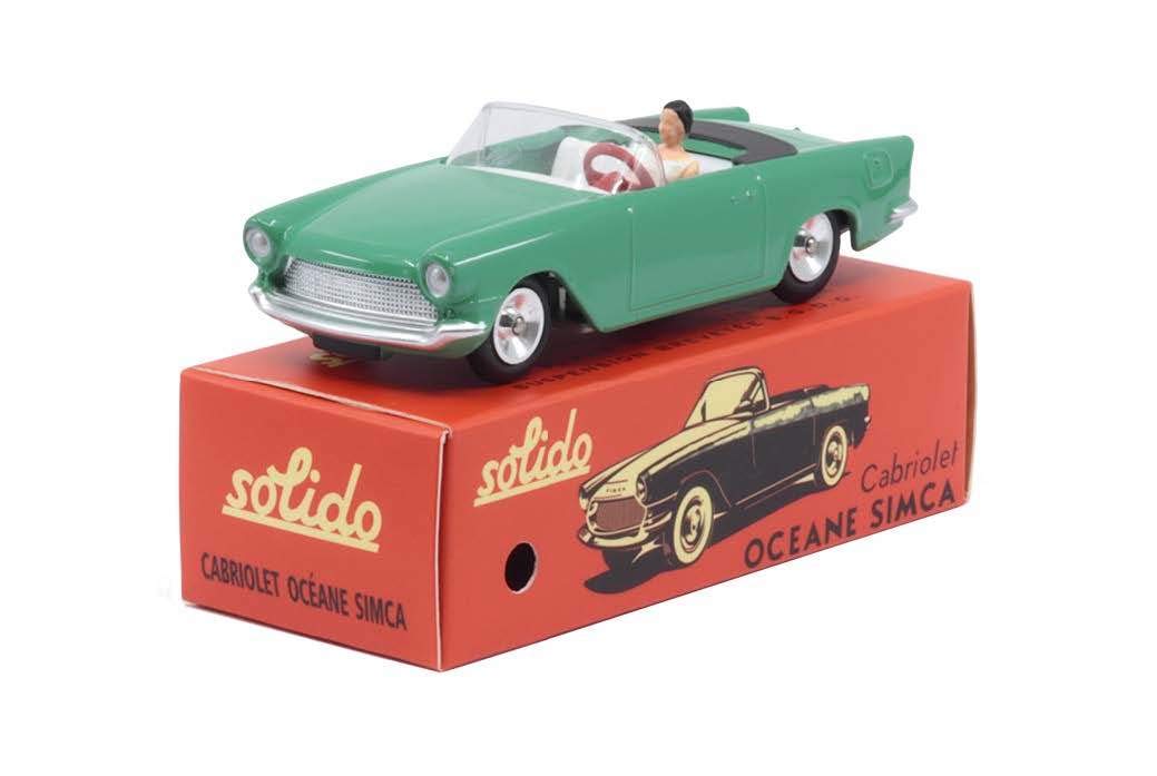 Solido Simca Oceane Convertible 1959 Series 100 Model Car 1:43 Scale Green