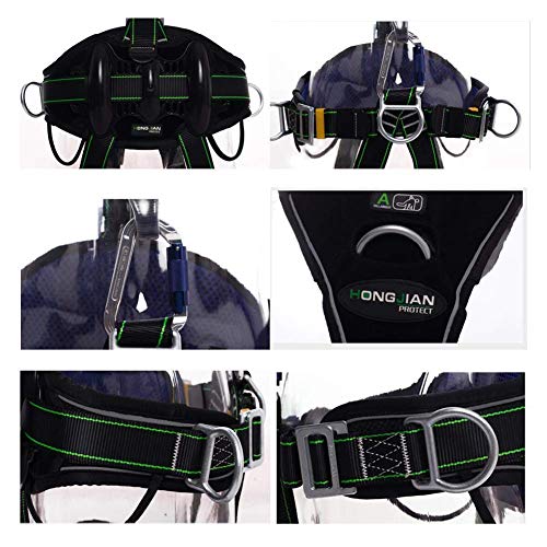 DFJU Klettergurt, Dachschutz aus Sicherheitsgründen, Schutzgurt im Westen-Stil Ganzkörper-Sicherheitsgurt zum Klettern… – Bild 7