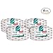 [400 Count] Plasti Plus Disposable Plastic White 6 Inch Dessert Plates, Great For Weddings, Home, Office, School, Party, Picnics, Restaurant, Take-out Fast Food, Outdoor Events, Or Every Day Use,