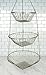 3 Tier Satin Nickel Hanging Vegetable Basket