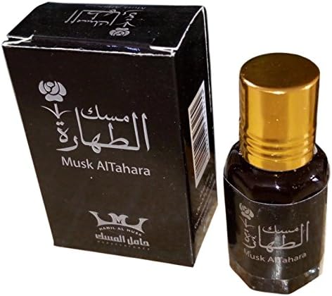 Women Musk Al tahara Pure Saudi Altahara Perfume White & Black 5 ml Oil Incense Scented Body Fragrance Alcohol Free (Black, 3 Bottles = 18 ml)