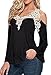 LTYY Women's Sexy Casual Cotton Shoulder-off V-neck T-shirt