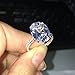 Erllo 925 Sterling Silver Women Wedding Rings 5 Carat Oval Cut Cubic Zirconia Engagement Ring