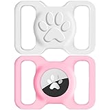 Joytale 2 Pack Airtag Dog Collar Holder, Elastic