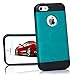 iPhone 5 case, iPhone 5S case, Desiro Durable TPU Slim Fit Protective Case Cover for Apple iPhone 5/5S (Teal)