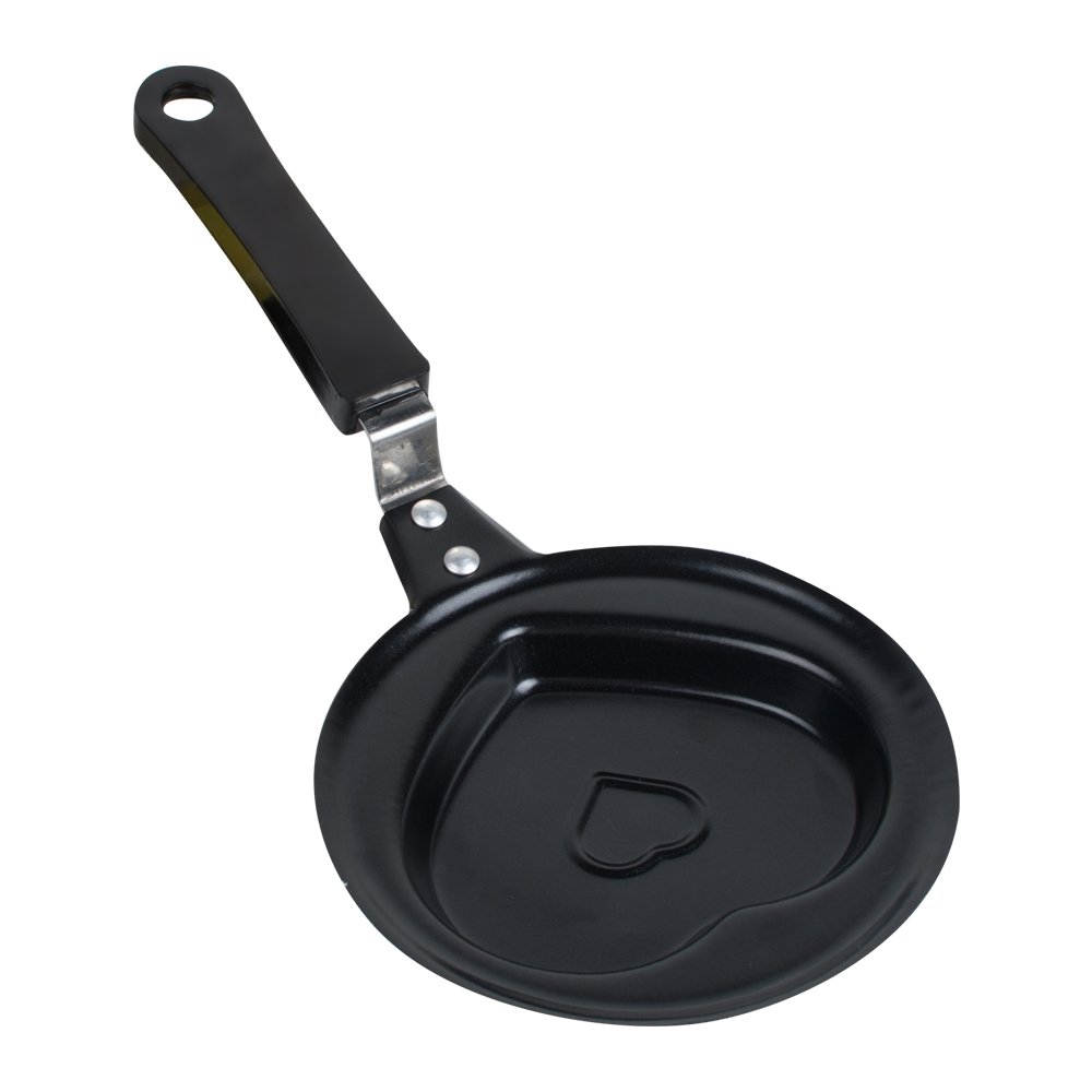 Zinnor Mini Fried Egg Pan Frying Cook Egg Pancake Stainless Steel Heart Mould Kitchen Tool