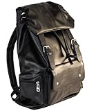 AM LandenSynthetic Soft Leather Backpack School Bag Travel Bag(Large, Black)