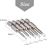 Mesee 5Pcs Magnetic Triangle Head Screwdriver Bits 50mm 1/4 Hex S2 Steel view 4