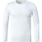 Boys' Long Sleeve Shirts UPF 50+ UV Sun Protection Athletic Shirts for Hiking Fishing Running Workout Rash Guard