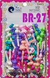 Tara Girls Self Hinge Plastic Bow Hair Barrettes 42 Pieces Selection (Mixed Colors)