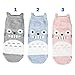 Socksense Totoro Women's Socks 3pairs(3color)=1pack Made in Korea