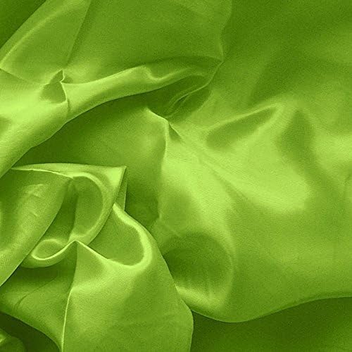 Lime Charmeuse Fabric 60" Wide Soft Satin Smooth Light Weight ℳ - 25 Yards