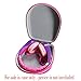 Hermitshell Travel Case Fits Shopkins/Barbie/Hello Kitty/Monster High/Supergirl Large Kids Safe Over The Ear Headphone (Hot Pink)