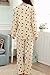 VENTELAN Women's Novelty Nighty Set Cute Bowknot Dogs Pajamas Pants Long Sleeve