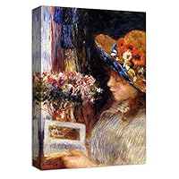 Canvas Wall Art Young Woman by Pierre Auguste Renoir Canvas Prints Home Artwork Decoration for Living Room,Bedroom - 12x18 inches