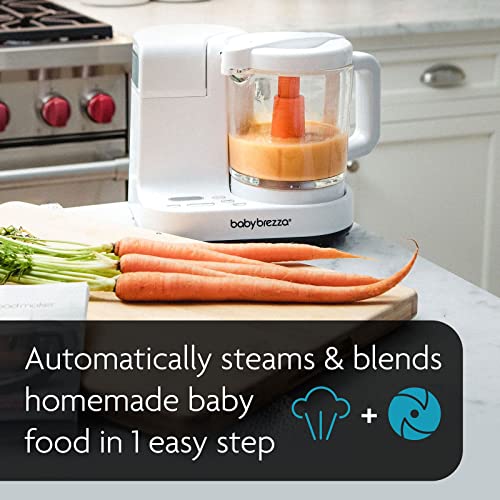 Baby Brezza One Step Glass Baby Food Maker Cooker and Blender to