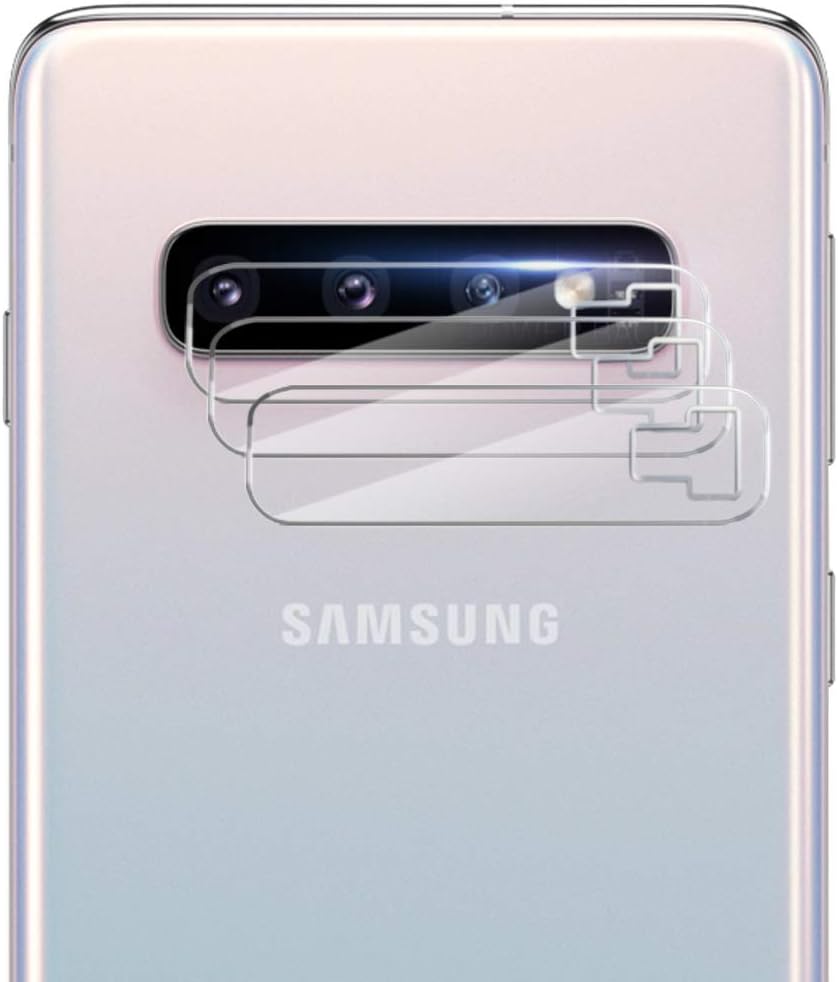 Giosio for Galaxy S10 Plus Camera Protector Glass, 3D Curved Dot Matrix Full Screen Samsung Galaxy 10 Plus Tempered Glass Screen Protector for Fingerprint Scanner Please Redo the Fingerprint Setup