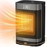 Space Heater Indoor with Thermostat, 10 inch PTC