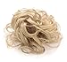 OneDor® Synthetic Clip on/in Messy Hair Bun Extension Chignon Hair Piece Wig (25#-Light Golden Blonde)