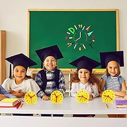 Henoyso 48 Pieces Teaching Clock Kit for Kids to