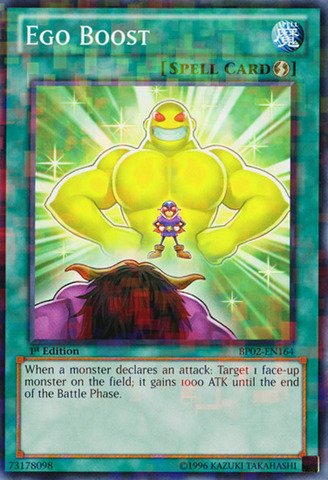 Yu-Gi-Oh! - Ego Boost (BP02-EN164) - Battle Pack 2: War of the Giants - 1st Edition - Mosaic Rare