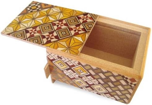 Japanese Yosegi Puzzle Box 3 (2.5) Sun 7 Moves by YOSEGI Zaiku