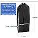 Garment Bag Dress Bag for Travel and Storage, Breathable Suit Cover for Dresses, Suits, Coats, Wedding Gowns etc. Dust Free with Full Length Side Zipper