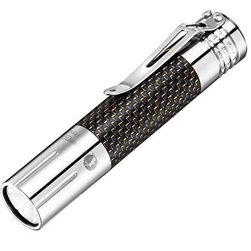 LUMINTOP Prince SS Stainless Steel 1000 Lumens +1X 3400mAh 18650 Battery Luxury Gift Flashlight With Newest Premium Carbon Fiber Material Cree XM-L2 U2 LED Flashlight Max 169m 3 Mode Waterproof