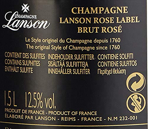 Lanson Le Rosé Roséchampagner (1 x 1, 5 l) – Bild 4
