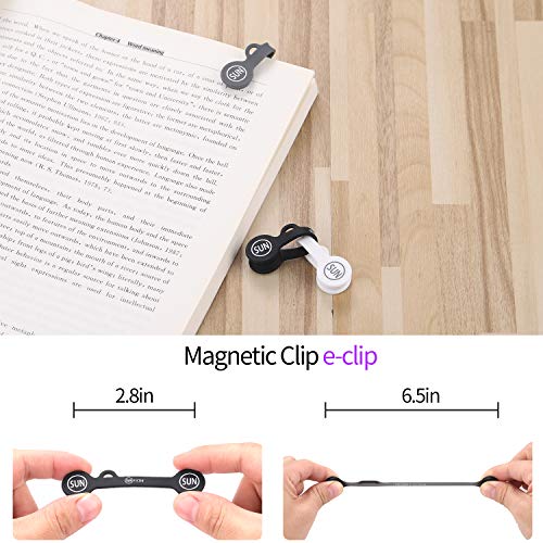 image for SUNFICON 5 Pack Cable Organizers Magnetic Cable Clips Earbuds Cords Wi