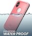 Clayco iPhone Xs Waterproof Case, iPhone X Waterproof Case, Omni Full-Body Rugged Case with Built-in Screen Protector for iPhone Xs/X 5.8 Inch 2018 (Pink)