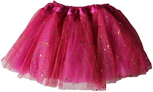Lovelyprincess 4 Layers Baby¡¯ Sparkle Halloween Ballet Tutu Skirt Hot Pink Color For 0-2T