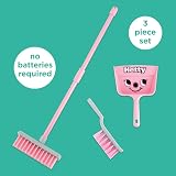 Casdon Hetty Brush Set Children's Cleaning Toy Broom Dustpan Pink 3+ view 2