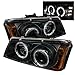 Spyder Auto PRO-YD-CS03-AM-BK Chevy Silverado 1500/2500/3500 Black Halo LED Projector Headlight with Replaceable LEDs