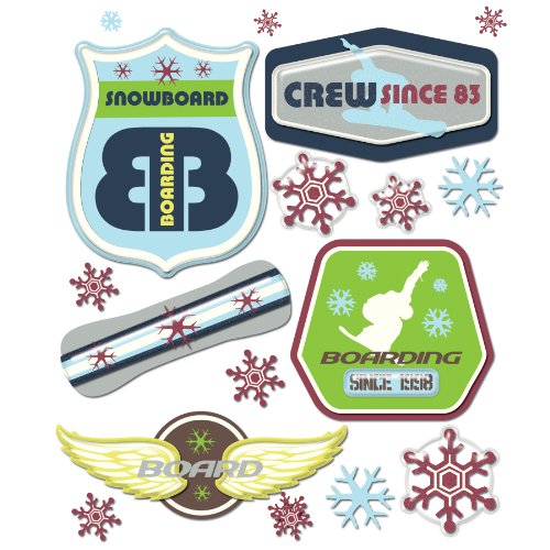 K&Company Snowboarding Sticker Medley
