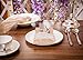 handrong 20pcs Natural Burlap Lace Silverware Napkin Holder Knife Fork Cutlery Pouch 4 x 8 inch Tableware Utensils Bag for Rustic Wedding Party Bridal Baby Shower Christmas Favor Decorations Gifts