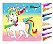 Pin The Horn on The Unicorn Game - Magical Party Supplies for Kids Fun Rainbow Birthday Party (24 Stickers) - Buy as a Gift or Wall Decoration for Your Child | Alpine Celebrations